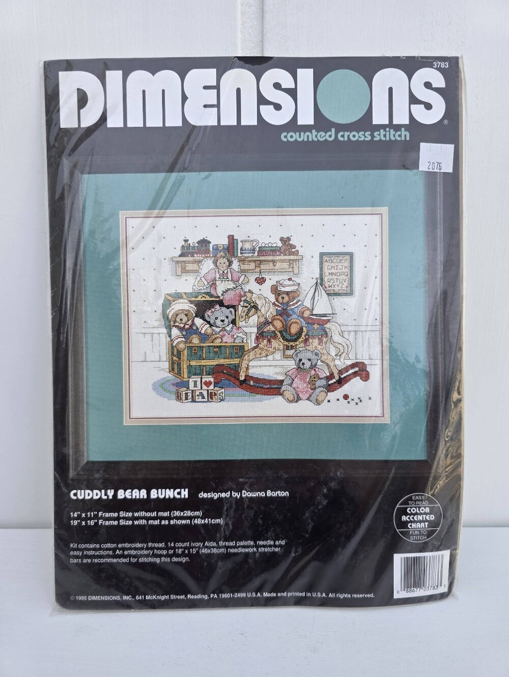 Vintage 1995 Dimensions Cuddly Bear Bunch Counted Cross Stitch Kit 3783 NEW